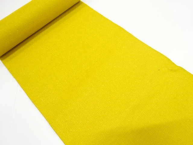 JAPANESE KIMONO / ANTIQUE BOLT FOR HASSUN OBI / SILK / WEAVE PATTERN